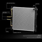 Aluminum Radiator for Kia Optima, Hyundai Sonata 2.0T (2011–2015) DPI 13189