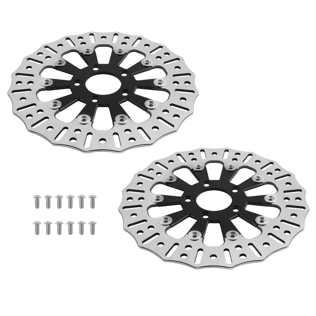 2X Floating Front Brake Rotor Disc for Harley-Davidson Trike (2009–2019) Softail (2015–2024)