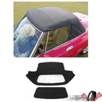 Soft Top for Alfa Romeo Spider (1971–1994) Black Vinyl with Plastic Window