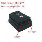 18V Li On Battery Adapter LED Working Light for Bosch Tools (Accessory)