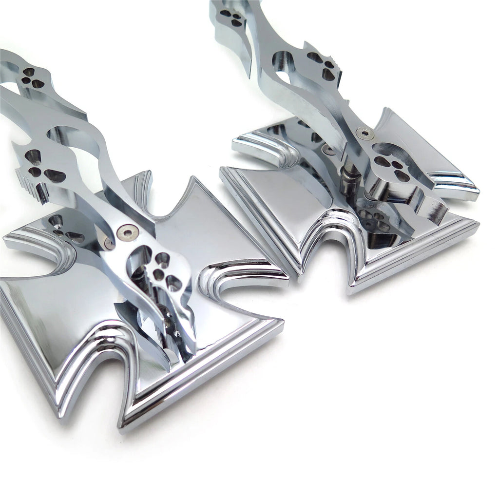 Chrome Billet Running Mirrors for Honda CBR 600RR 900RR 929RR, Yamaha R6