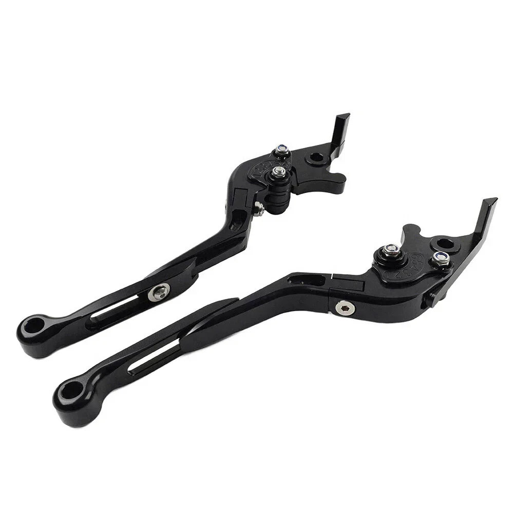 Extendable Brake Clutch Levers for BMW F650GS (2002-2007) Black