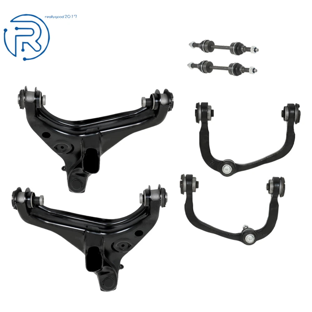 Set of 6 Front Upper Lower Control Arms Sway Bar Links for Ford F-150 (2009–2013)