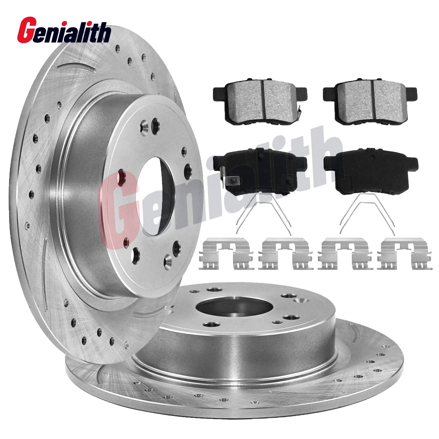 Rear Brake Kit Rotors and Pads Ceramic for Honda Accord Acura TSX (2009–2017)