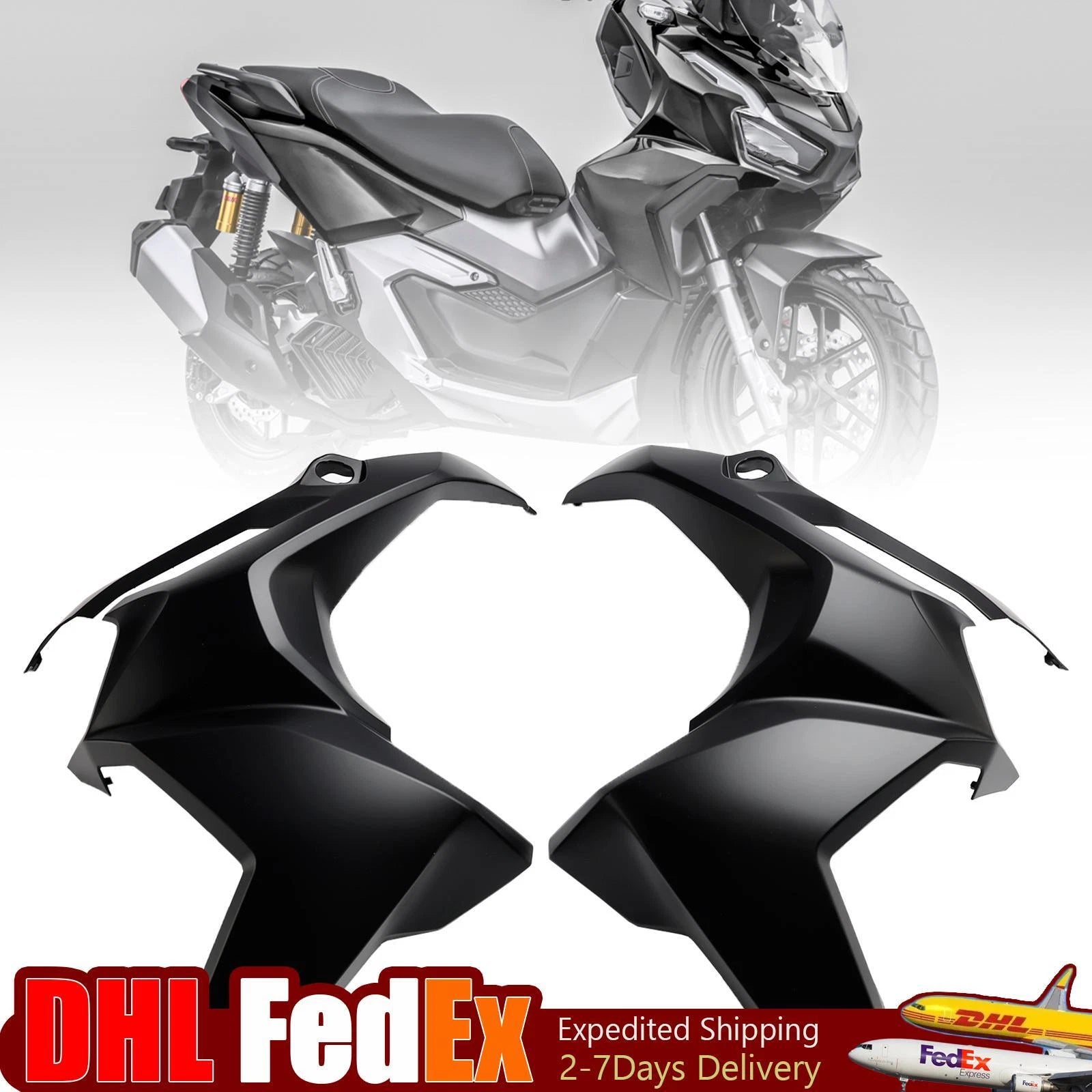 Front Side Cover Headlight Panel Fairing for Honda ADV 160 (2023–2024) Matte Black