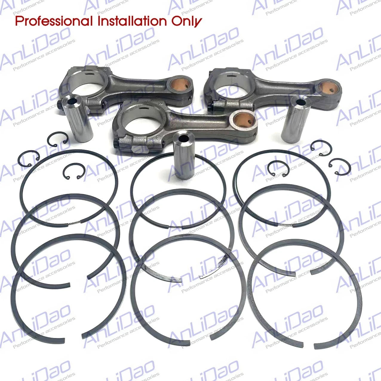 3X Bore Piston & Rod for SeaDoo RXT IS 255 260 215 RXP RXPX GTX (2008–2019)