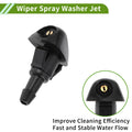 Windshield Washer Nozzle & Hose Connector for Honda (2001-2005) 1 Set