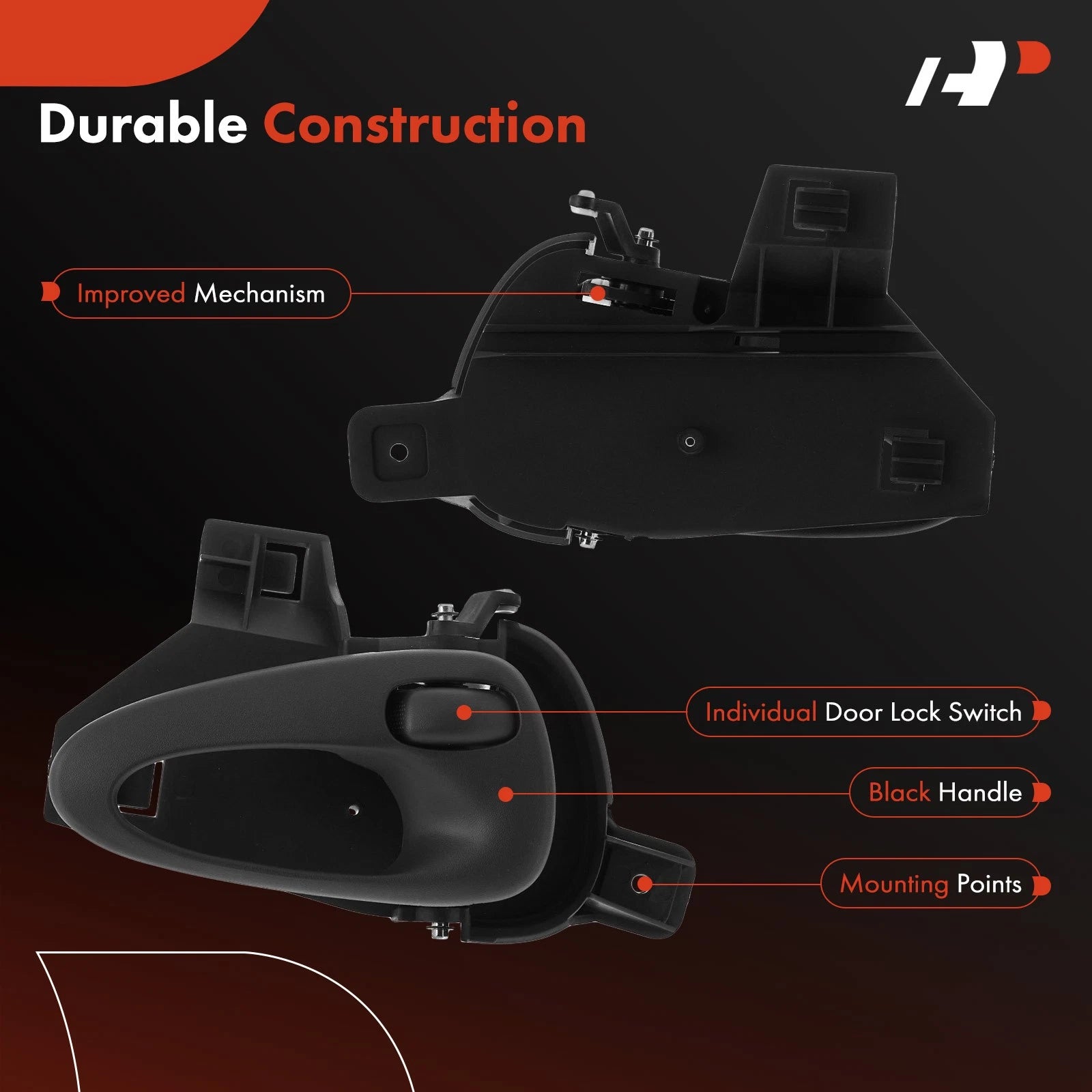 Rear Gray Interior Door Handle for Pontiac Grand Am (1999–2005)