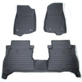 Set of 3 All Weather Floor Mats for Jeep Wrangler Gladiator (2020–2025)