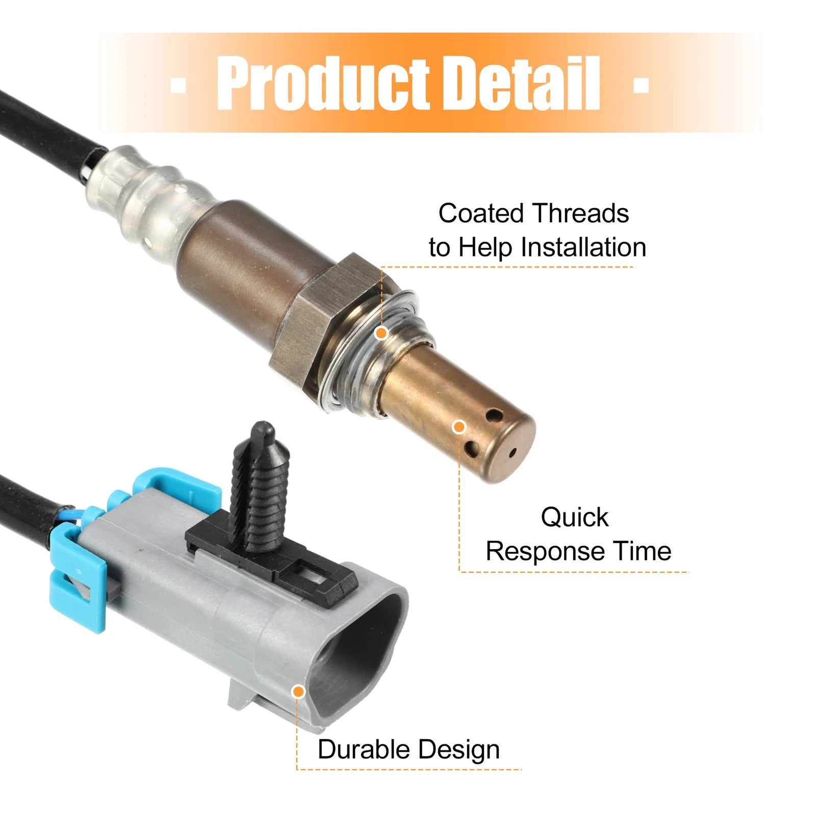 Upstream Oxygen Sensor for GMC Canyon, Chevrolet (2007–2012) No. 12592591