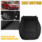 Front Driver Bottom Seat Cover for Mercedes Benz C300 (2008–2014) Black Leather