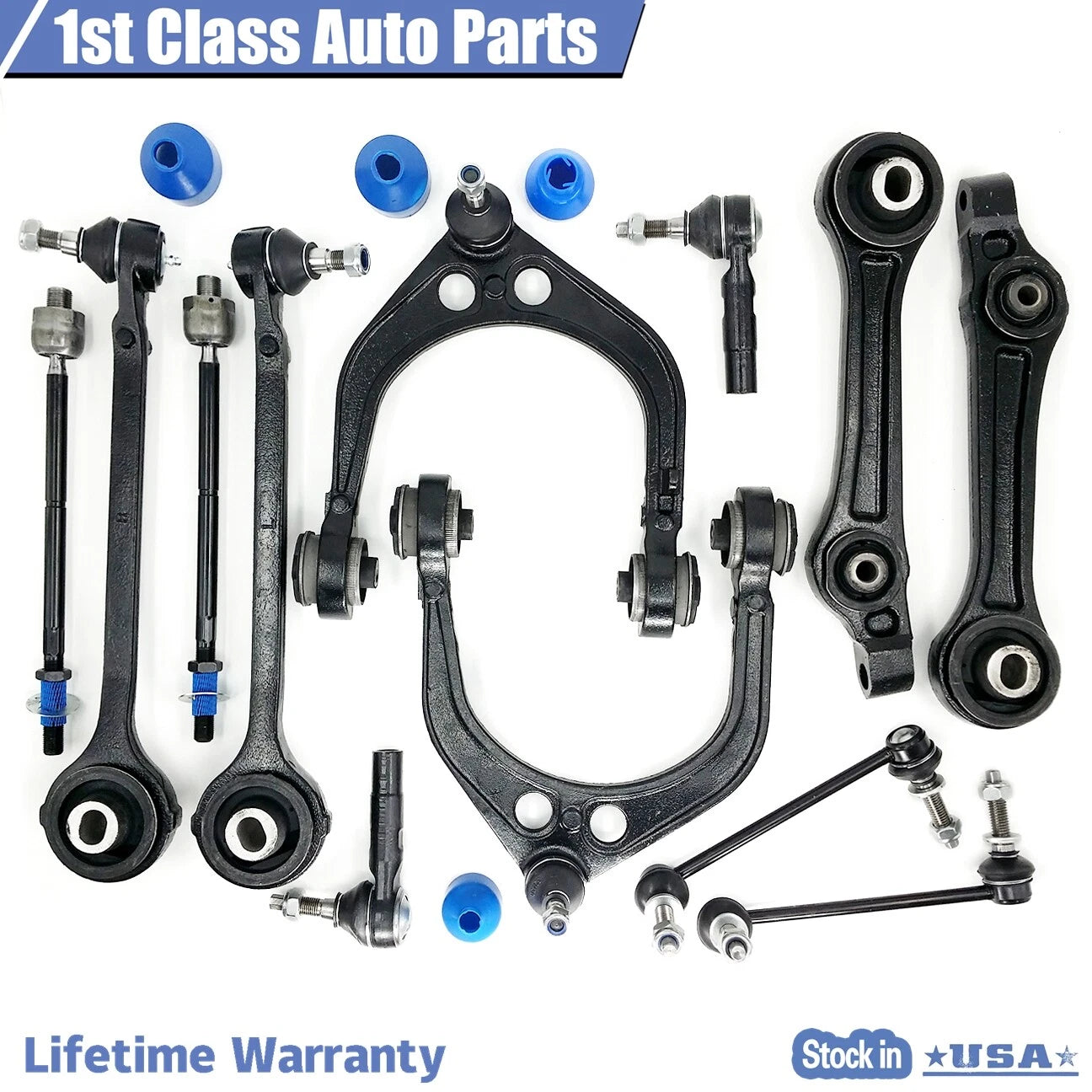 12Pc Front Suspension Kit for Chrysler 300 Dodge Charger Challenger (2005–2010)