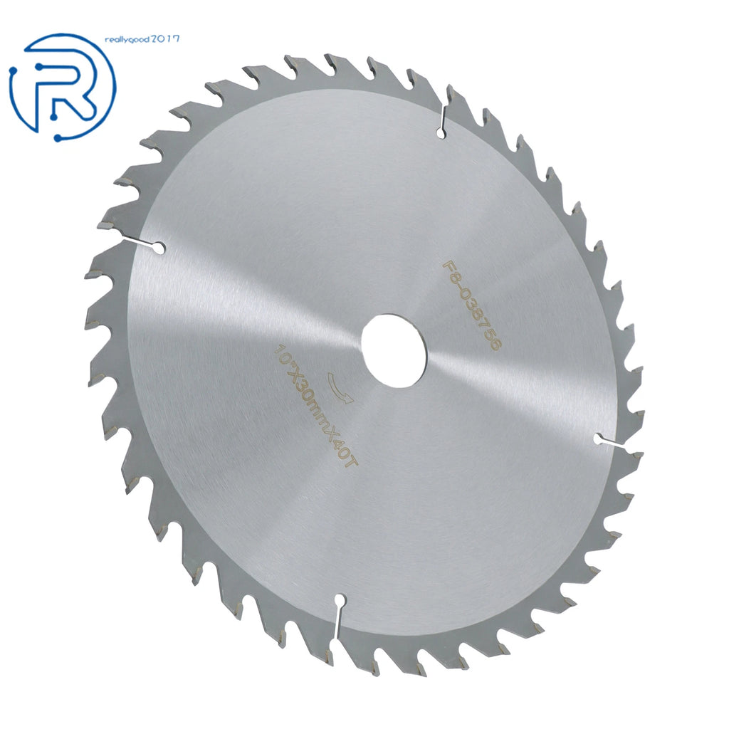 40-Tooth Carbide Saw Blade for Wood with Nails (10-Inch, 30mm Arbor)