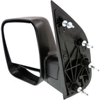 Black Folding Manual Side View Mirror for Ford Econoline Van (2002–2008)