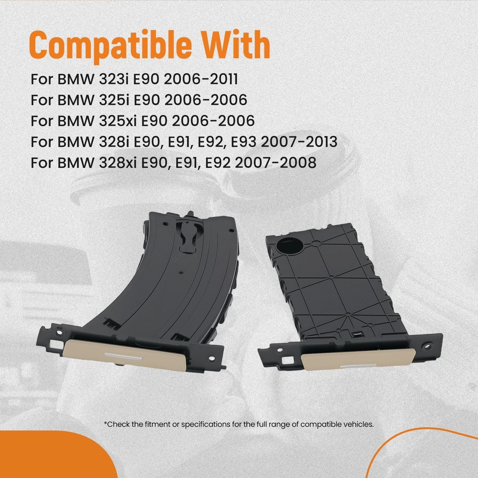 2X Cup Holder for BMW 323i 325i 328i 335i M3 E90 E92 E93 (2006–2013) 51459173467