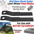 2X Cutting Blades for Lawn Mower AGT-RC72/EXRC54 (Compatible with Skid Steer)