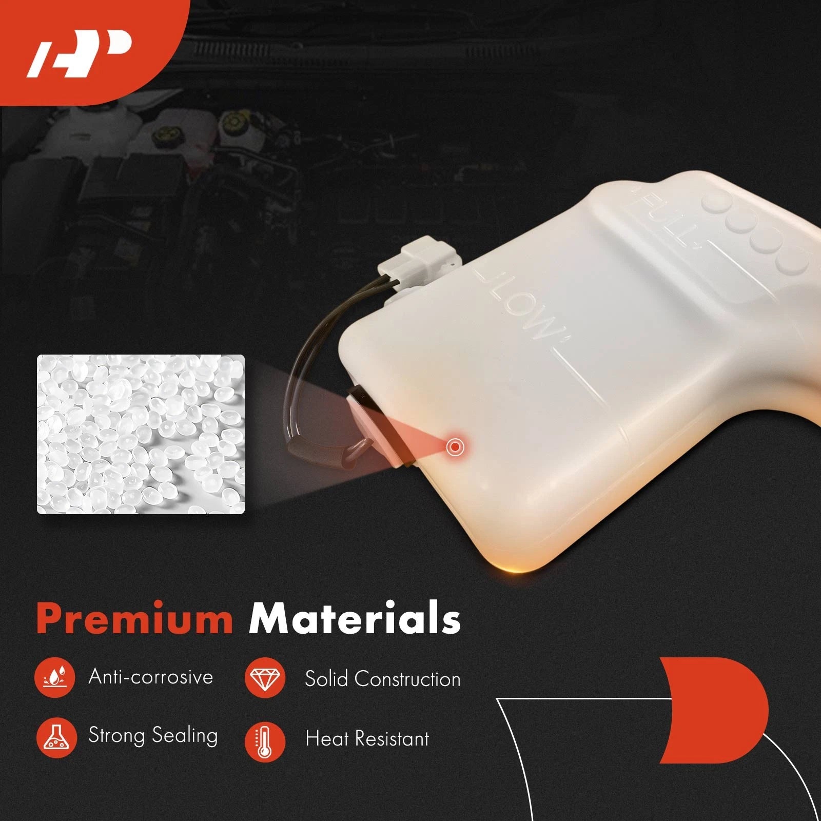 Radiator Coolant Reservoir with Cap for Chrysler Sebring Dodge Avenger (2007–2010)