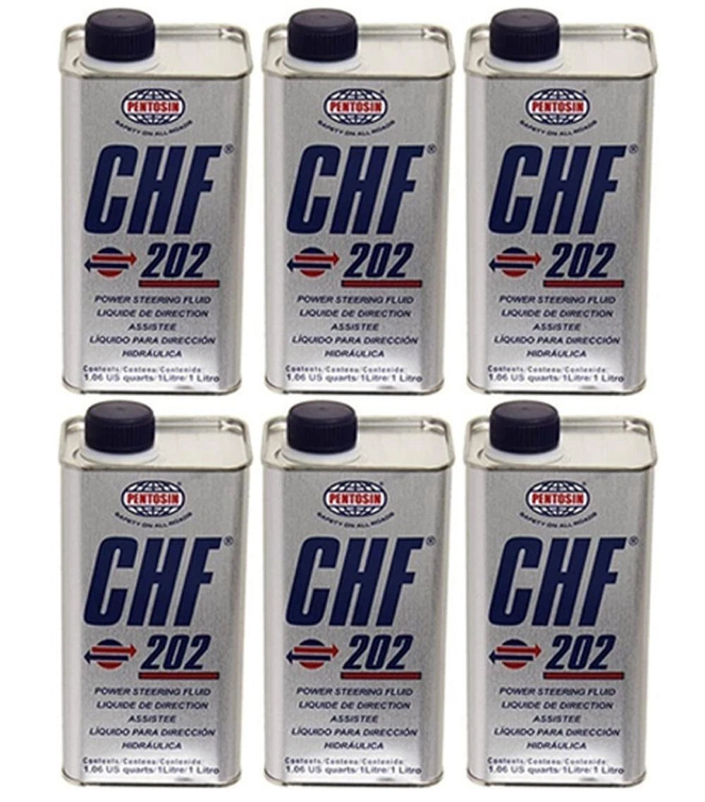 Set of 6 Pentosin 8403107 Power Steering Fluid 1L for Audi VW Saab Volvo