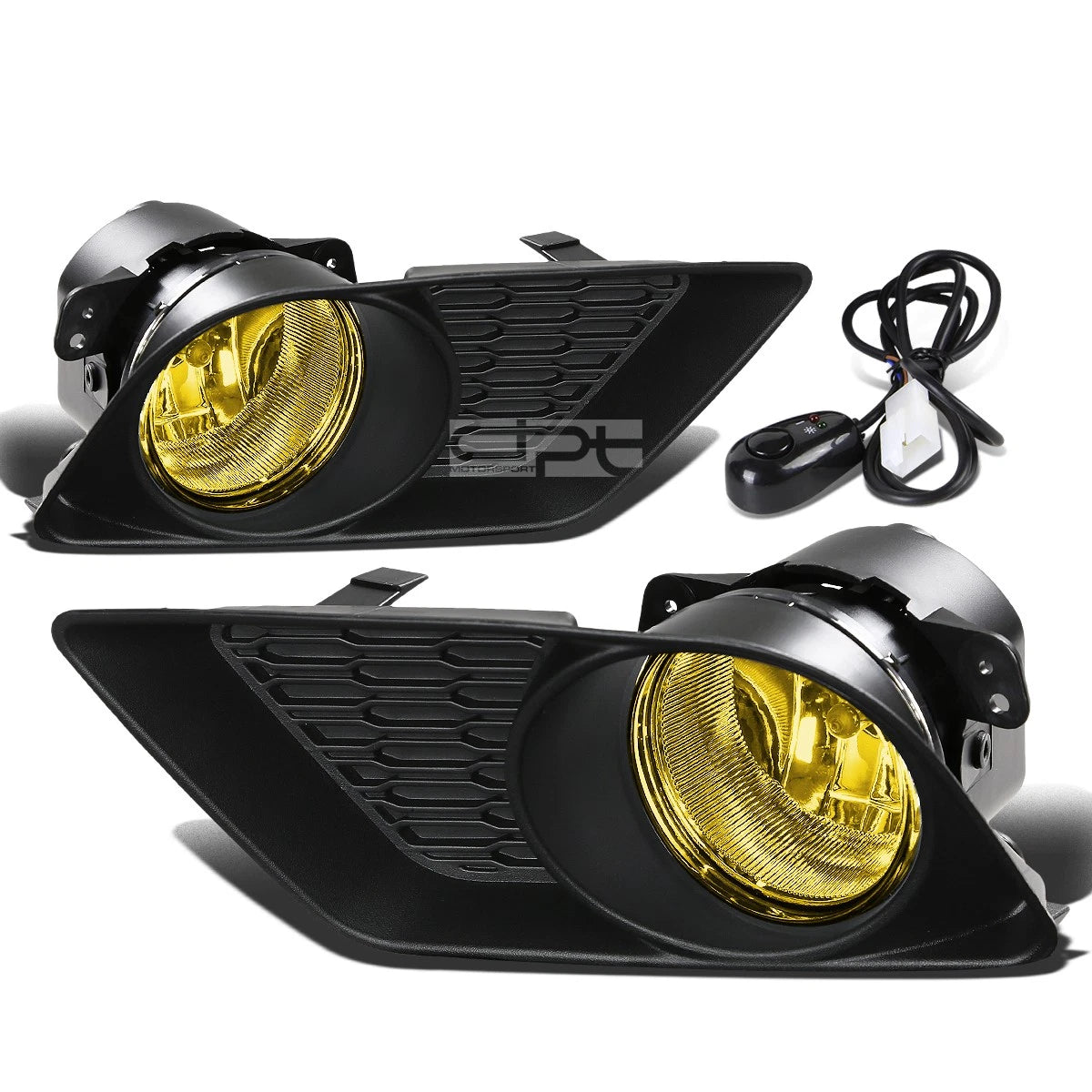 Fog Light Lamp Pair + Switch Kit for Dodge Charger (2011–2014) - Yellow Lens
