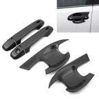 Set of 4 Carbon Fiber Front Door Handle Covers for Toyota C-HR (2017–2022)
