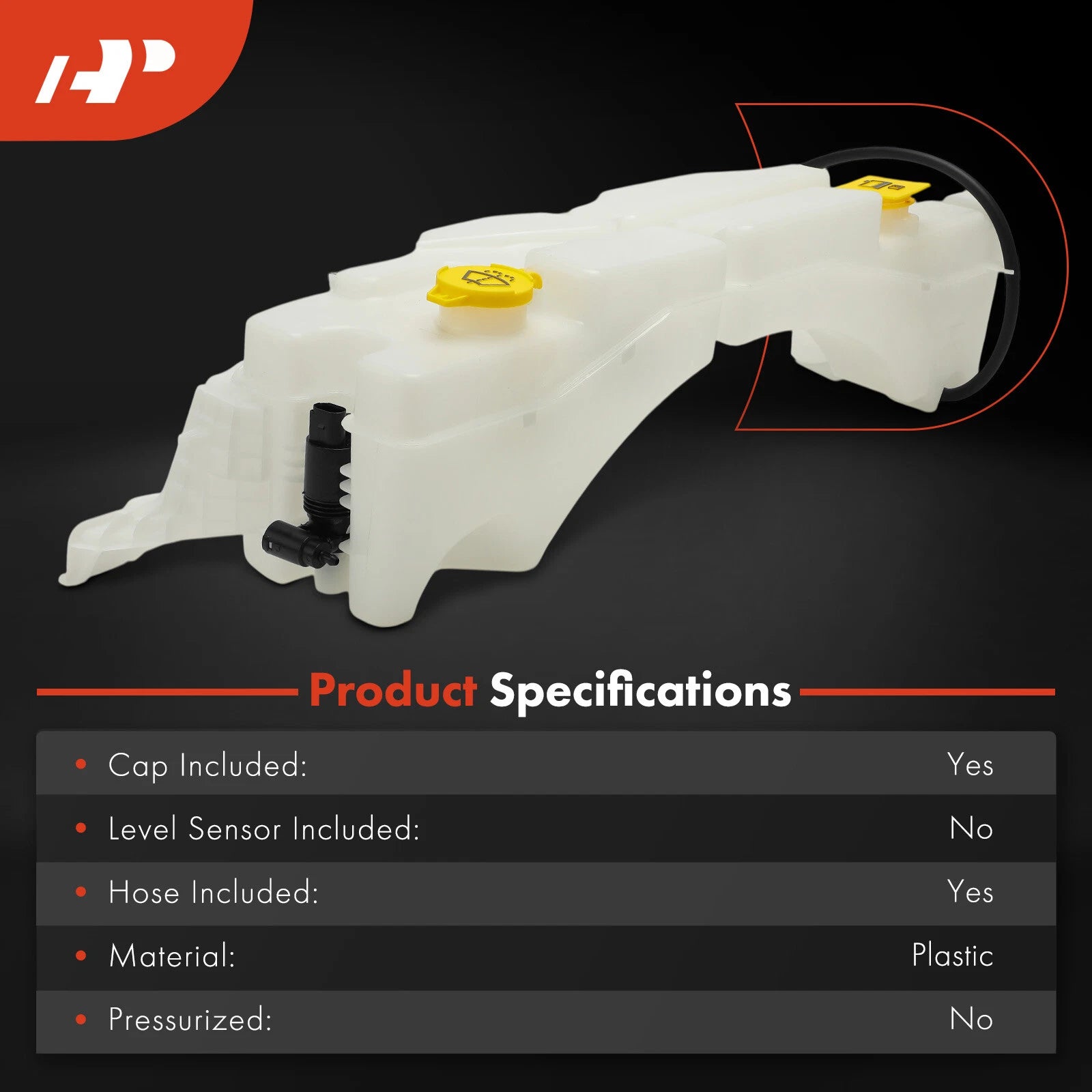 Engine Coolant Reservoir with Cap & Hose for Jeep Liberty (2008-2012)
