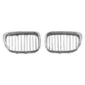 Replacement Black Chrome Plastic Driver Side Grille (See compatibility Chart)