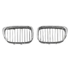 Replacement Black Chrome Plastic Driver Side Grille (See compatibility Chart)
