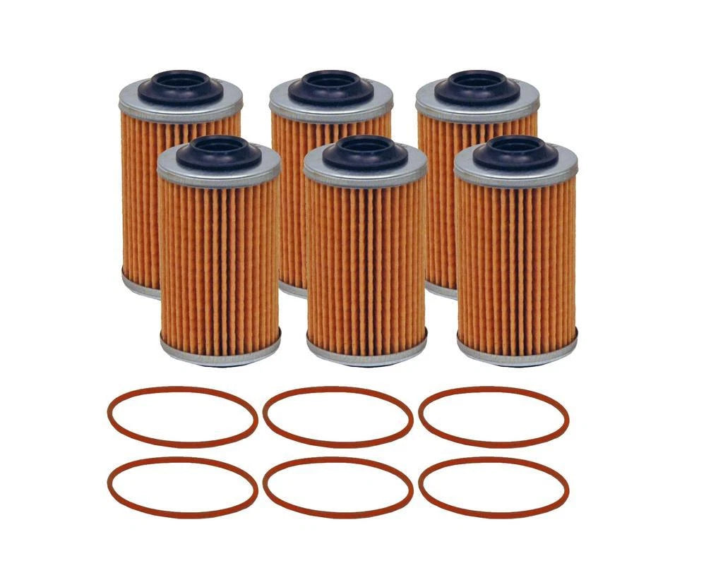 Set of 6 Wix 57090 Engine Oil Filters for (Metal Canister)