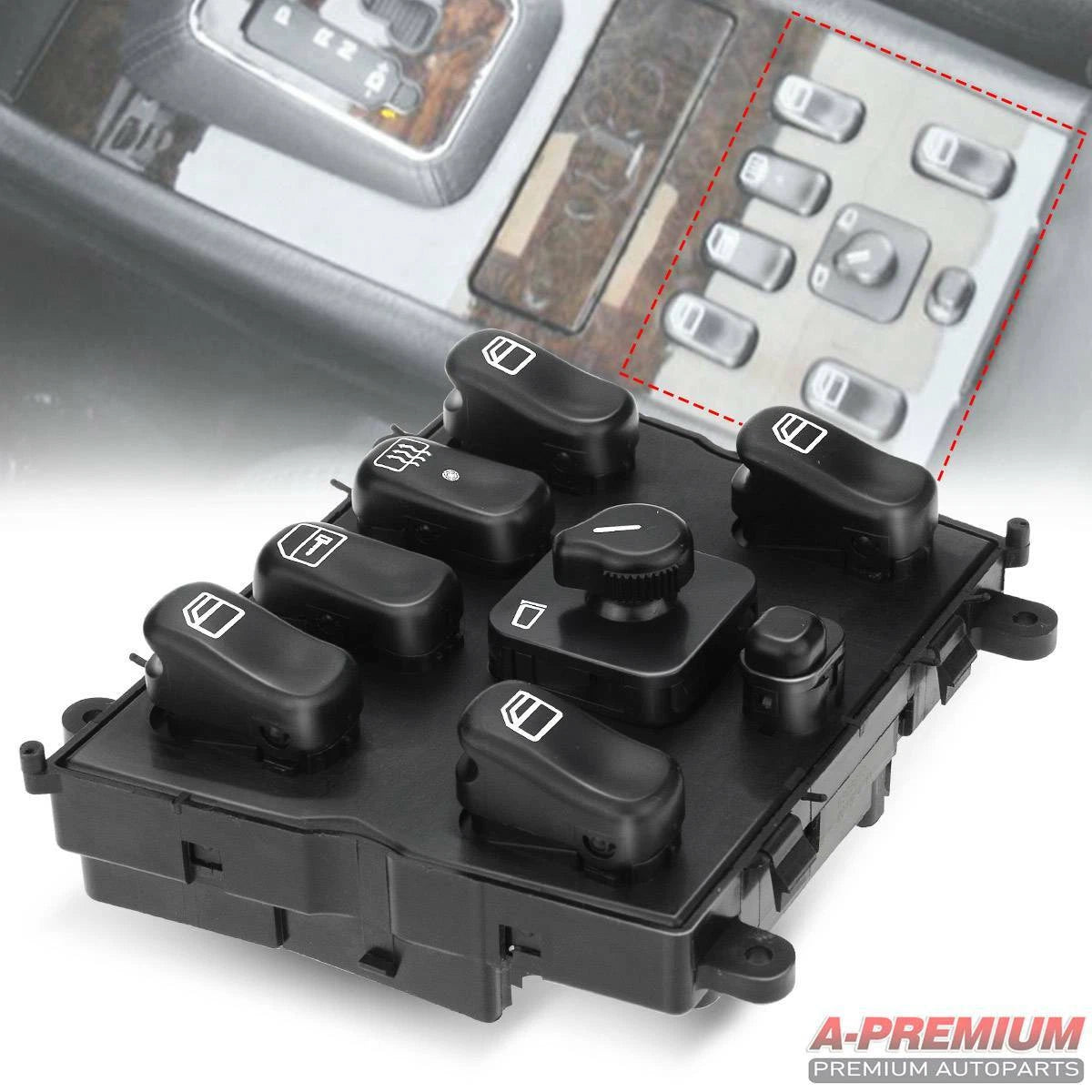 Power Window Switch for Mercedes-Benz ML500, ML55 AMG (2002-2003)