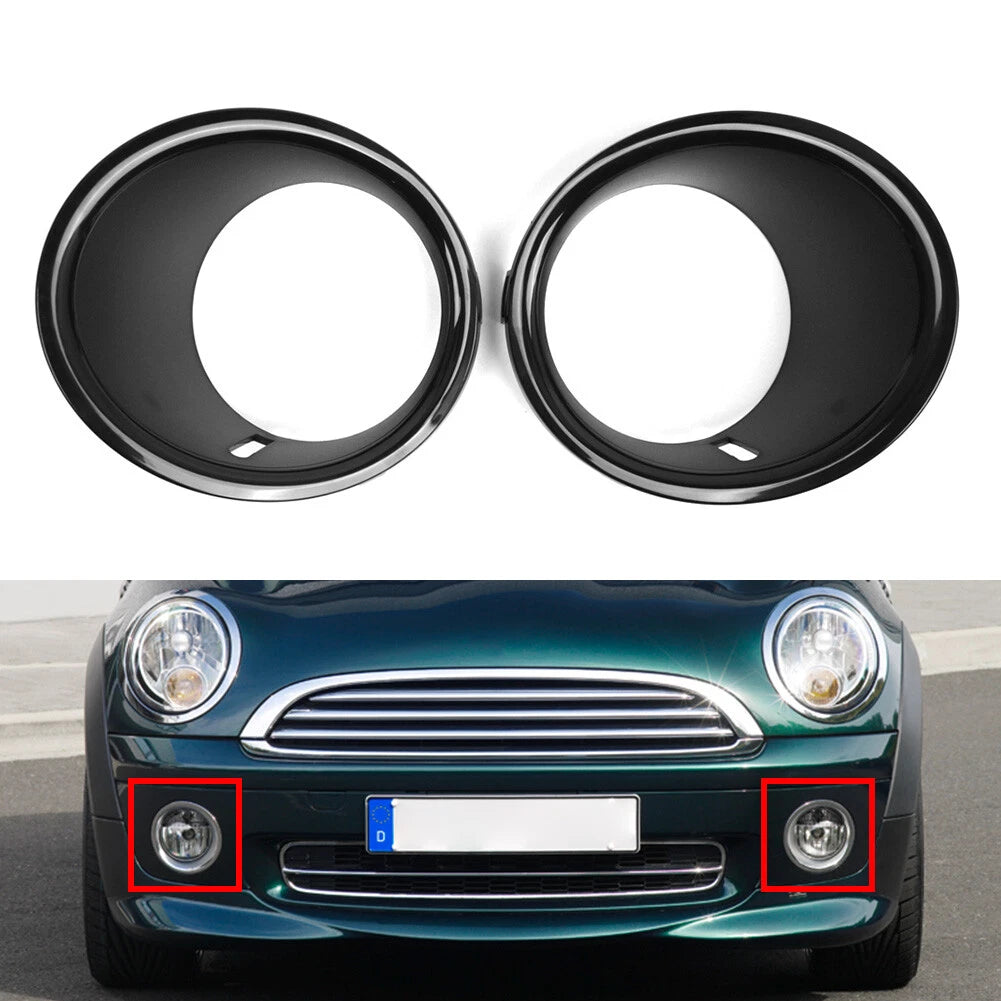 Front Fog Light Trim Ring Cover for BMW Mini Cooper R55 R56 R57 (2007–2013)