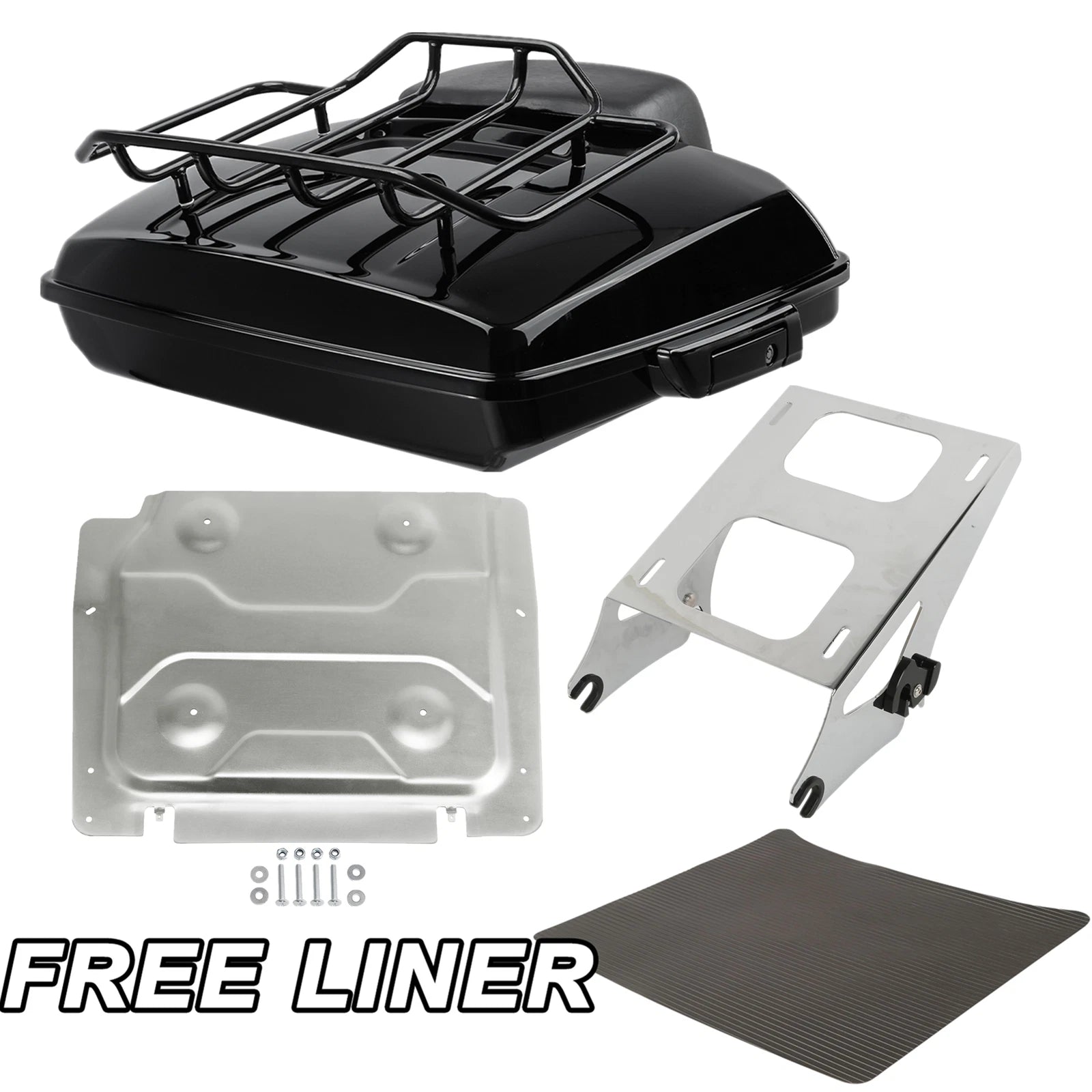 Razor Trunk Pad Mount Top Rack Plate for Harley Street Glide (2014–2025)