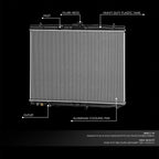 Aluminum Core Radiator for Honda Pilot (2023–2025) DPI13947