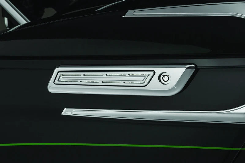 Kuryakyn LED Saddlebag Hinge Accents Chrome for Harley Davidson (2014–2015)