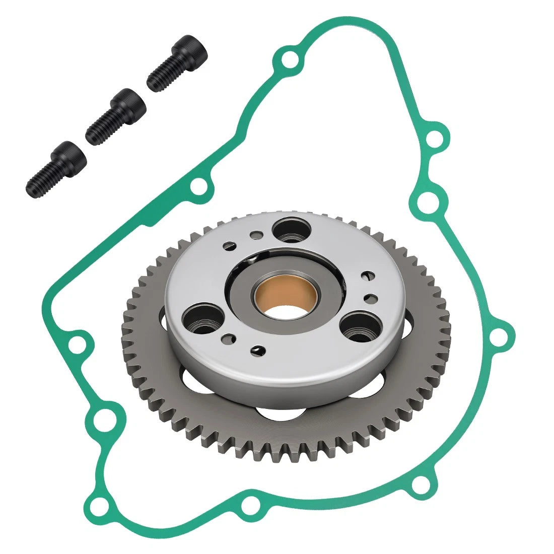 One Way Starter Clutch Bearing Gear Gasket for Kawasaki KLF220 250 (1990–2004)