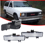 Clear Front Bumper Parking Signal Lights for Chevy S-10 / GMC S-15 (1983–1993)