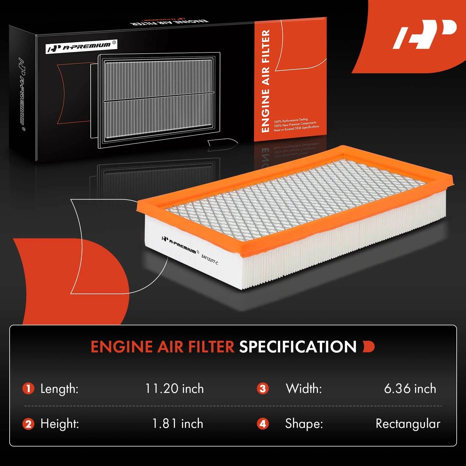 Engine Air Filter for Ford E-450 Super Duty (2003)