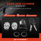 Door Lock Cylinder Set with 2 Keys for Ford F-150 F-250 F-350 (1997–2003)