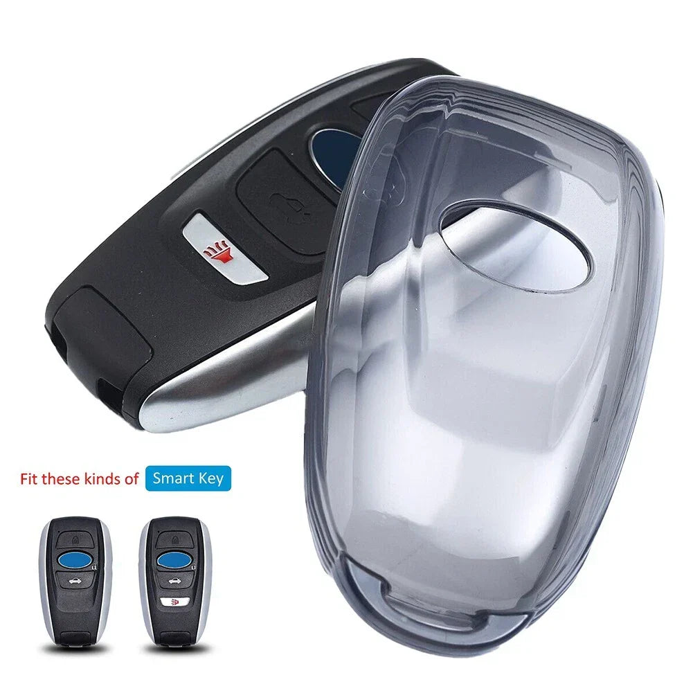 Black Transparent Key Fob Case Cover for Forester (2015���2024)