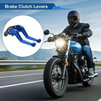 Long Brake Clutch Levers for Honda CB919 (2002–2007) Blue 1 Pair