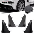Extended Mud Flaps for Corvette C8 (2020–2023) XL Carbon Style