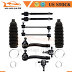 10x Front Ball Joints Sway Bar Rack and Pinion Bellow for Hyundai Tucson (2005–2009)