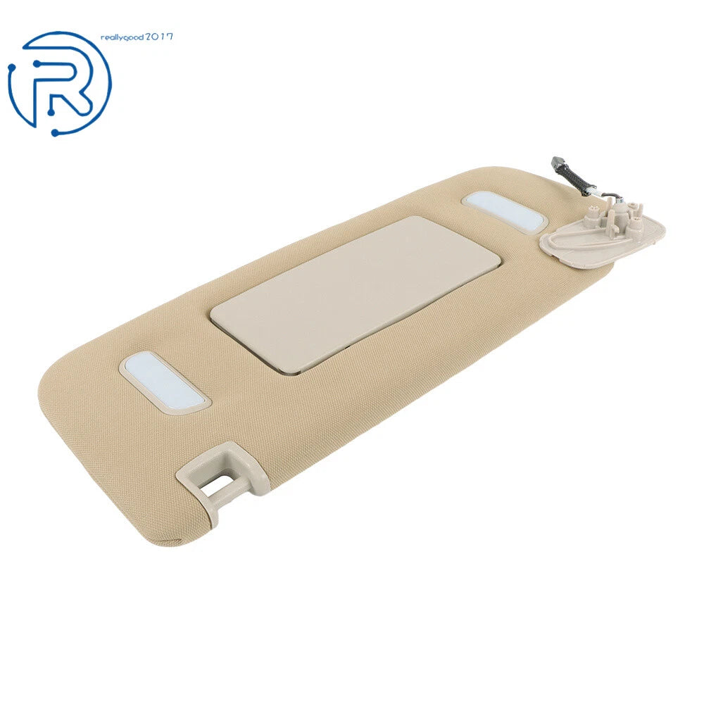 Beige Driver Left Sun Visor for Silverado Tahoe Yukon Suburban (2007-2014)