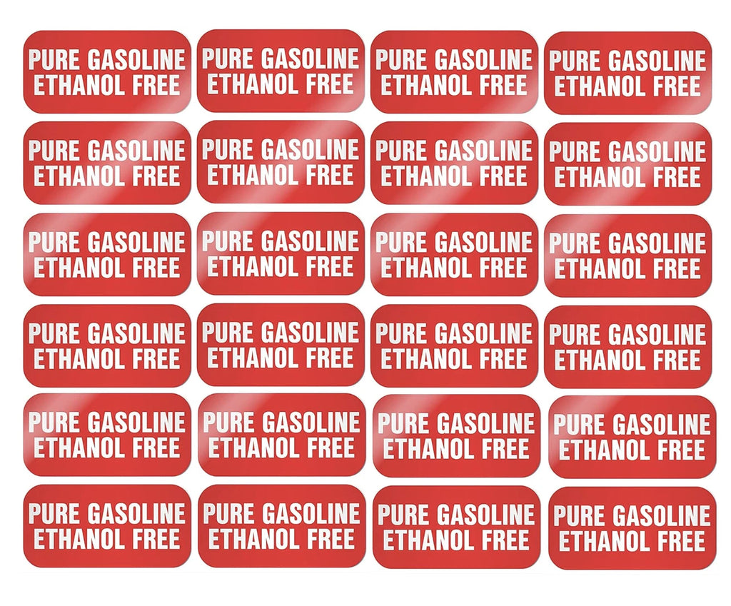 Ethanol Free Sticker for Outdoor Power Equipment (Weather Proof)