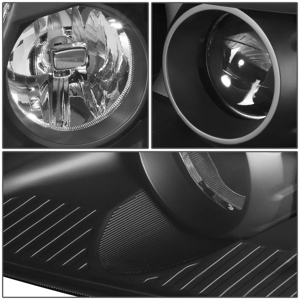 Set of 2 Projector Headlights for Kia Sorento (2011–2013) - Black Housing