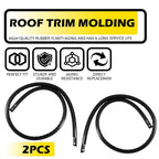 Pair Rubber Roof Drip Molding Weatherstrip for Honda Civic (2016–2021)