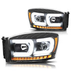 C-Bar LED DRL Chasing Signal Projector Headlight for Ram (2006–2009)