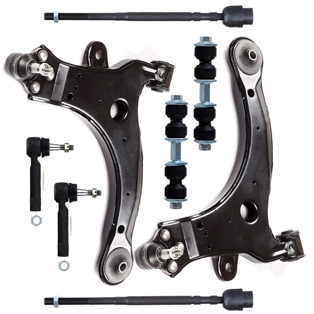 Set of 8 Front Lower Control Arms Tie Rods for Buick Regal (1997–2004)