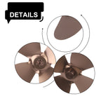 Heat Powered Fan for Home Decor (Aluminum Alloy Blades, 4 Blade Design)