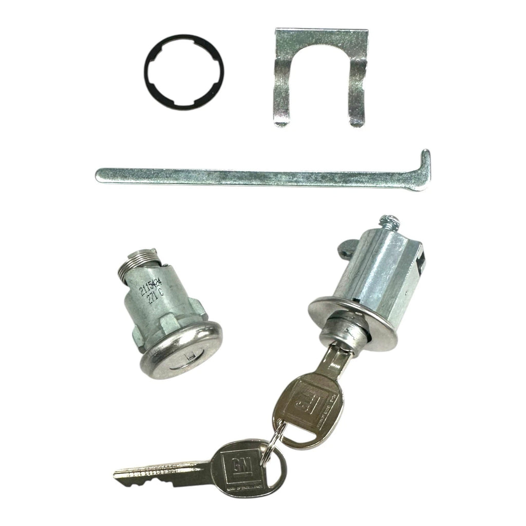 Glove Box and Trunk Lock Cylinder Set with Keys for Chevy Impala (1958–1963)