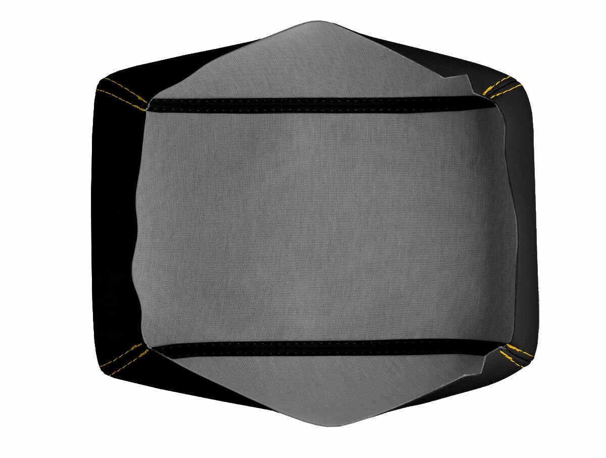 Leather Console Lid Armrest Cover for Dodge Challenger (2008–2014) Yellow Stitch
